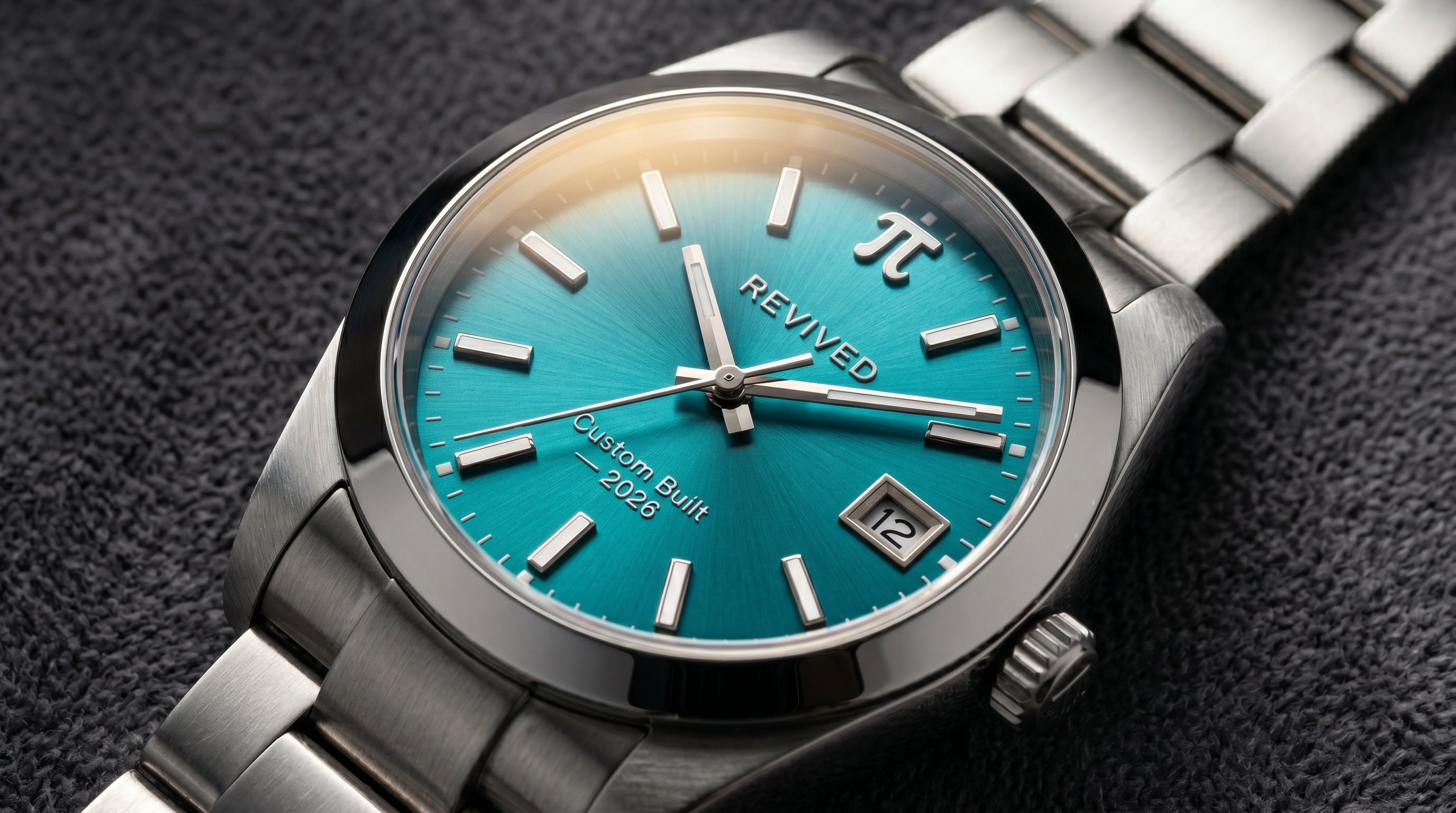 The Revival — Custom Cyan Watch Dial for Breathing New Life Into Old Watches