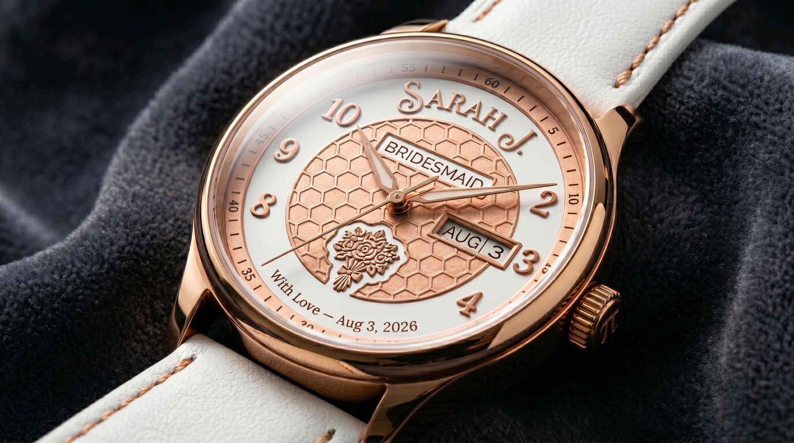The Eternal Bouquet — Luxury White Bridesmaid Watch Gift Set